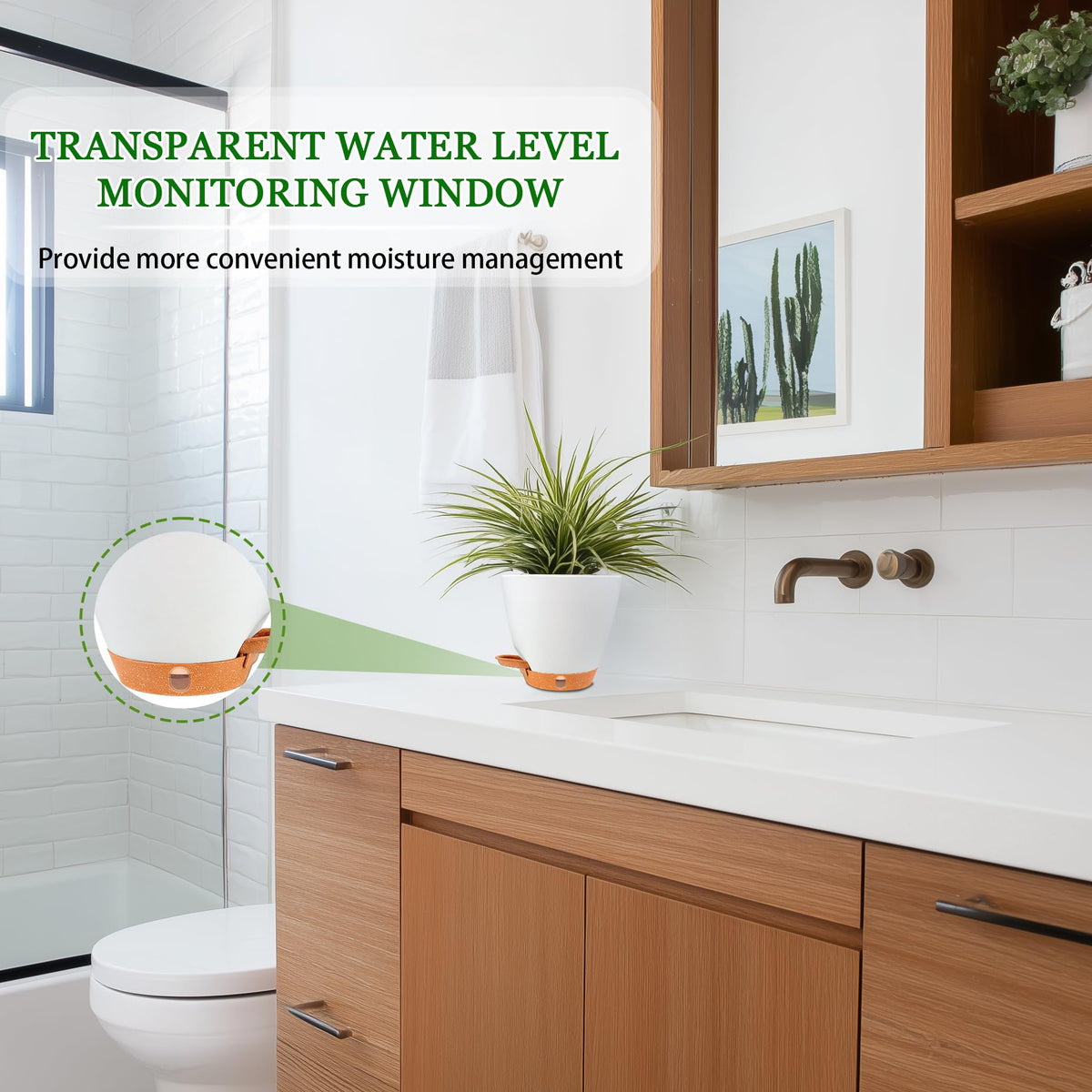 Fielda self-watering pots simplify care while staying stylish.