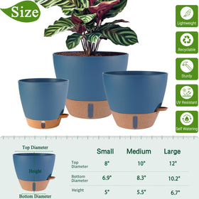 Fielda detachable saucer tray for neat watering and drainage