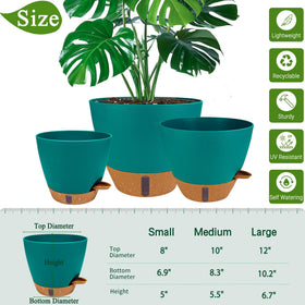 Fielda durable high temperature plastic used for self-watering pots