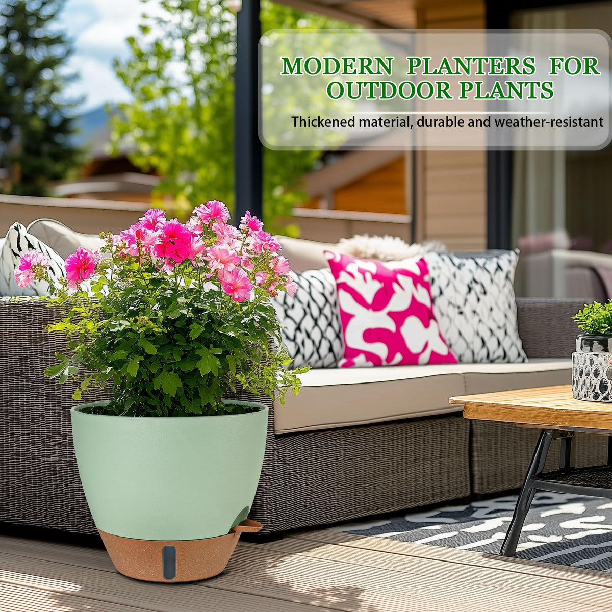Fielda 2-pack offers convenient double layout for balcony or shelf