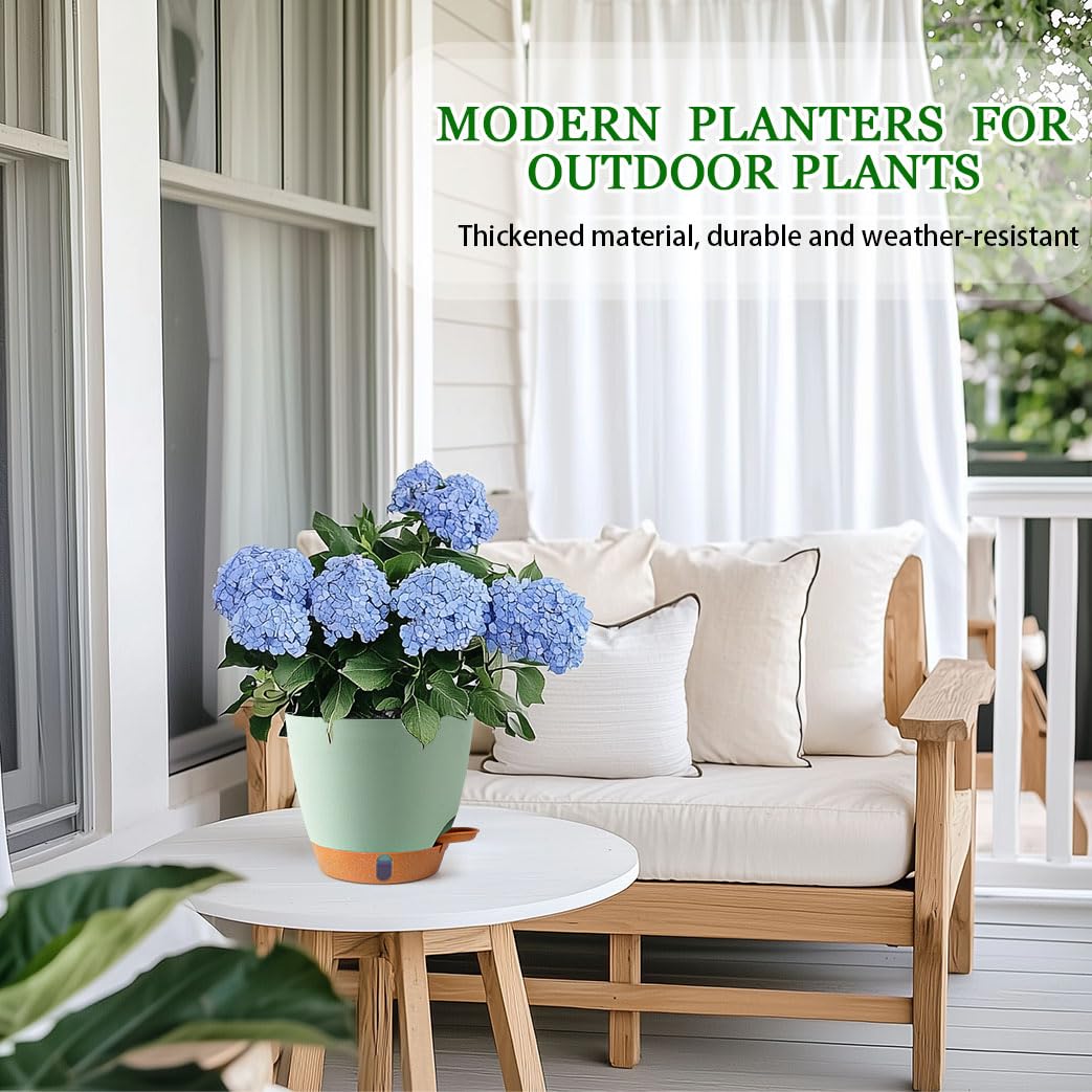 Fielda minimalist 8-inch pot complements modern decor.