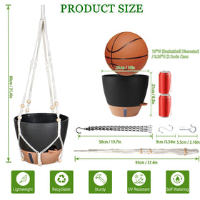 Fielda two-pack hanging planters for versatile indoor and outdoor setups.