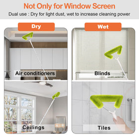 Fieploom wet and dry cleaner for screens and porch surfaces.