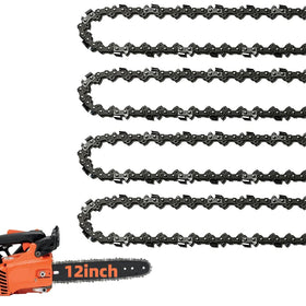 Fifchall 12-inch chain with 3/8 LP pitch delivers smooth cuts on small branches.