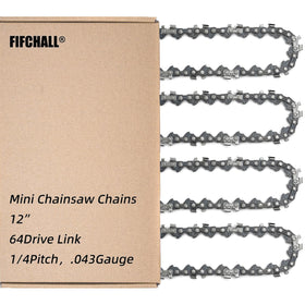 Fifchall 12 inch chain close-up showing drive links for durability