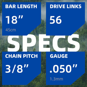 Fifchall 3-chainsaw chains for durable, precise cuts.