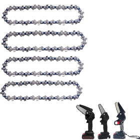 FIFCHALL 4inch mini chainsaw chain pack for quick replacement and smooth cutting.