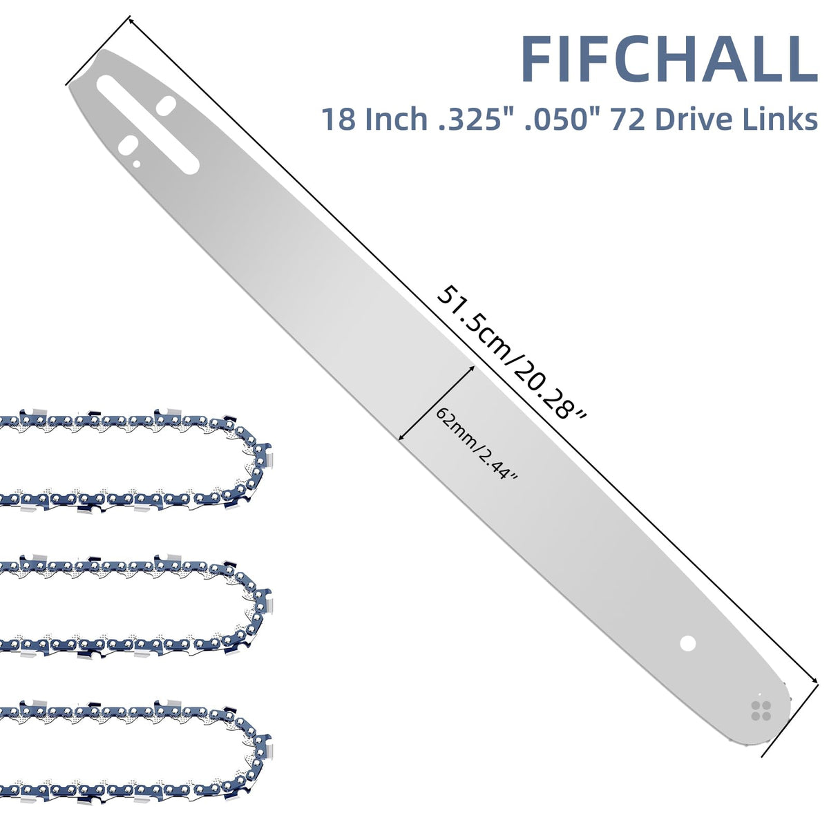 Fifchall 72 drive links for Husqvarna ensure broad compatibility with common models