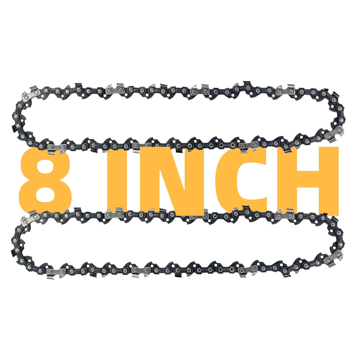 Fifchall 8-inch chain with 3/8 LP pitch delivers smooth cuts.