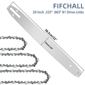 Fifchall bar-and-chain install shows STIHL compatibility.