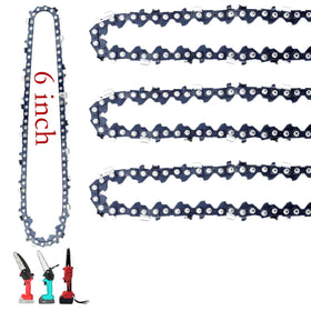 Fifchall mini chainsaw chain with 37E drive links for precise 6-inch bar cuts.