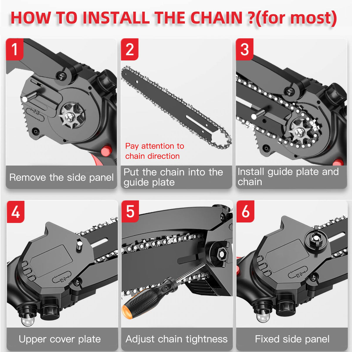 FIFCHALL quenched durable chain highlights sharp cutting and reliable lubrication.