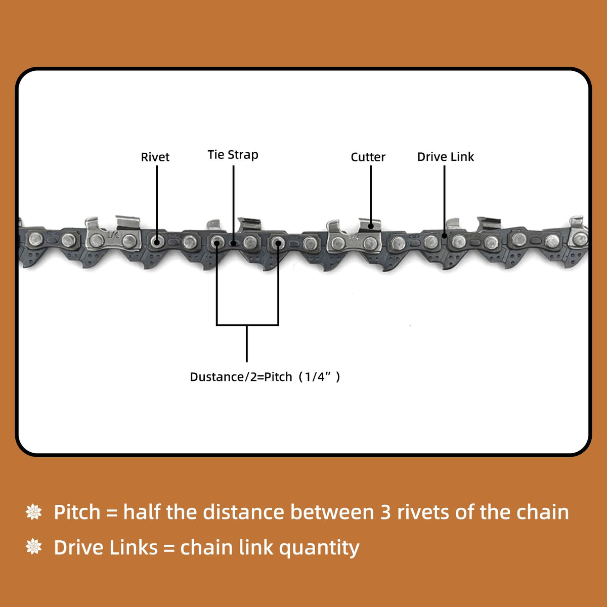 Fifchall Stihl MS150 T compatibility chain for versatile use
