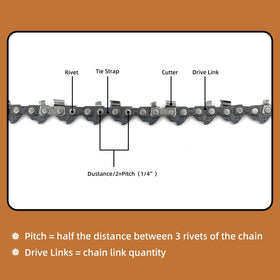 Fifchall Stihl MS150 T compatibility chain for versatile use