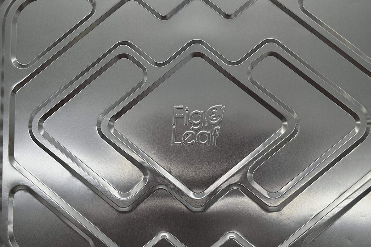 Fig & Leaf drip pans simplify cleanup after grilling