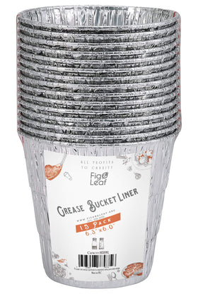 Fig & Leaf grease bucket liner fits Pit Boss 67292 for quick cleanup after grilling.