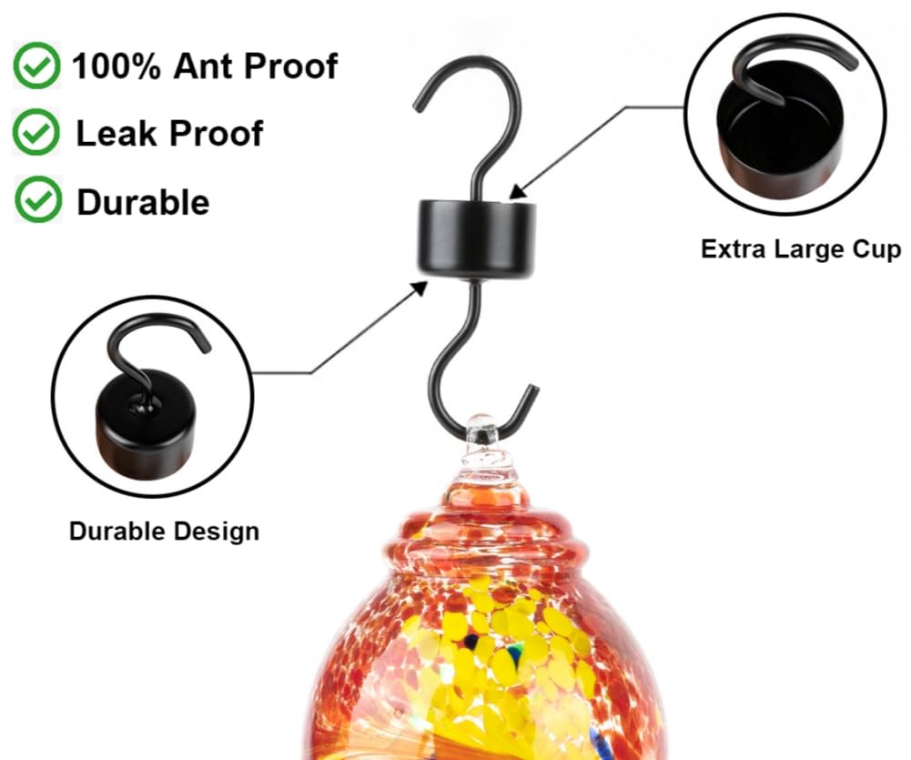 FIGEPO Hummingbird Feeder Accessories fit most feeders for versatile use.