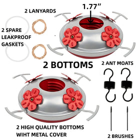FIGEPO hummingbird feeder moat hook directs drainage away from nectar