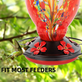 FIGEPO rustproof iron cover ensures durability in outdoor hummingbird setups.