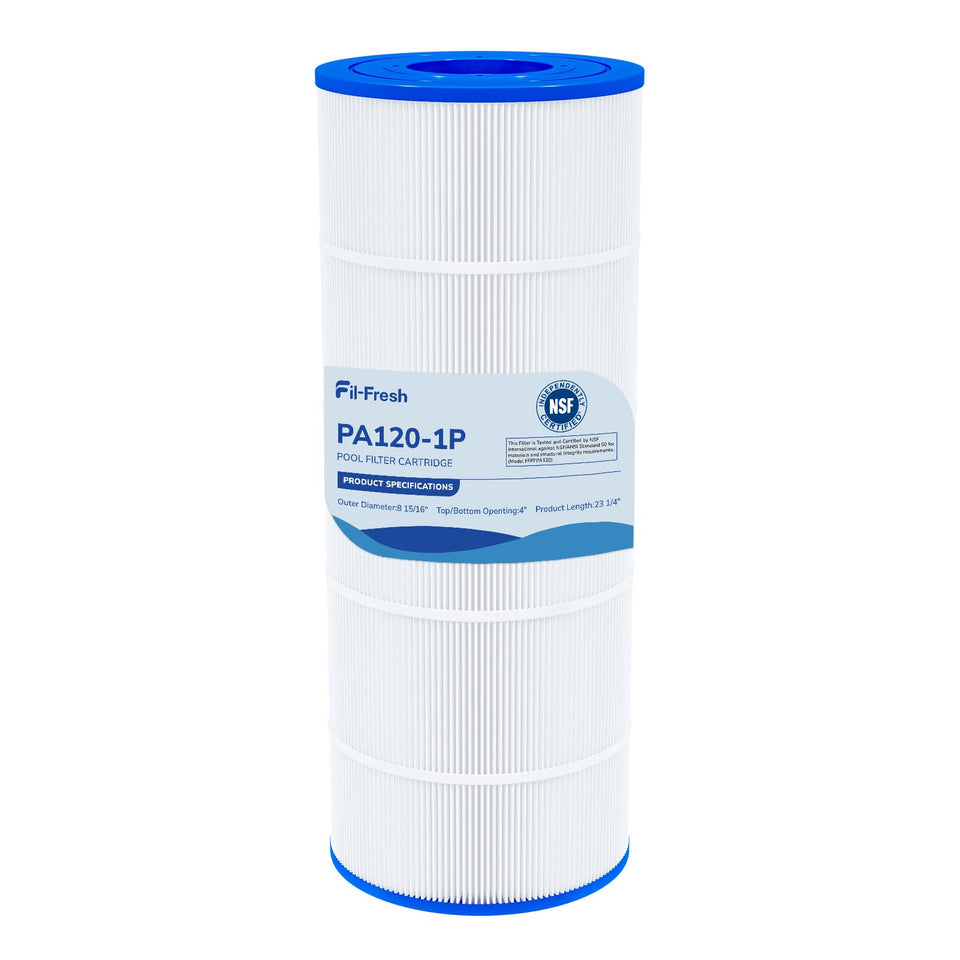 Fil-fresh C1200 filter closeup showing pleated media for efficient filtration.