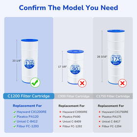 Fil-fresh C1200 media pleats maximize surface area and filtration.