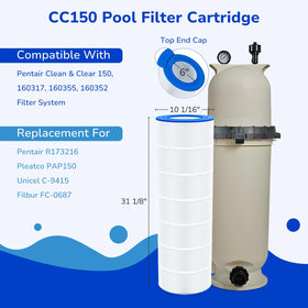 Fil-fresh CC150 inner diameter 6 inches ensures precise compatibility with standard housings.
