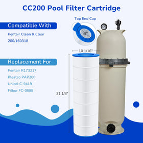 Fil-fresh CC200 installation kit image highlights effortless setup with no leaks during pool seasons.