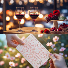 Filano greeting card included for a personal wedding or shower message.