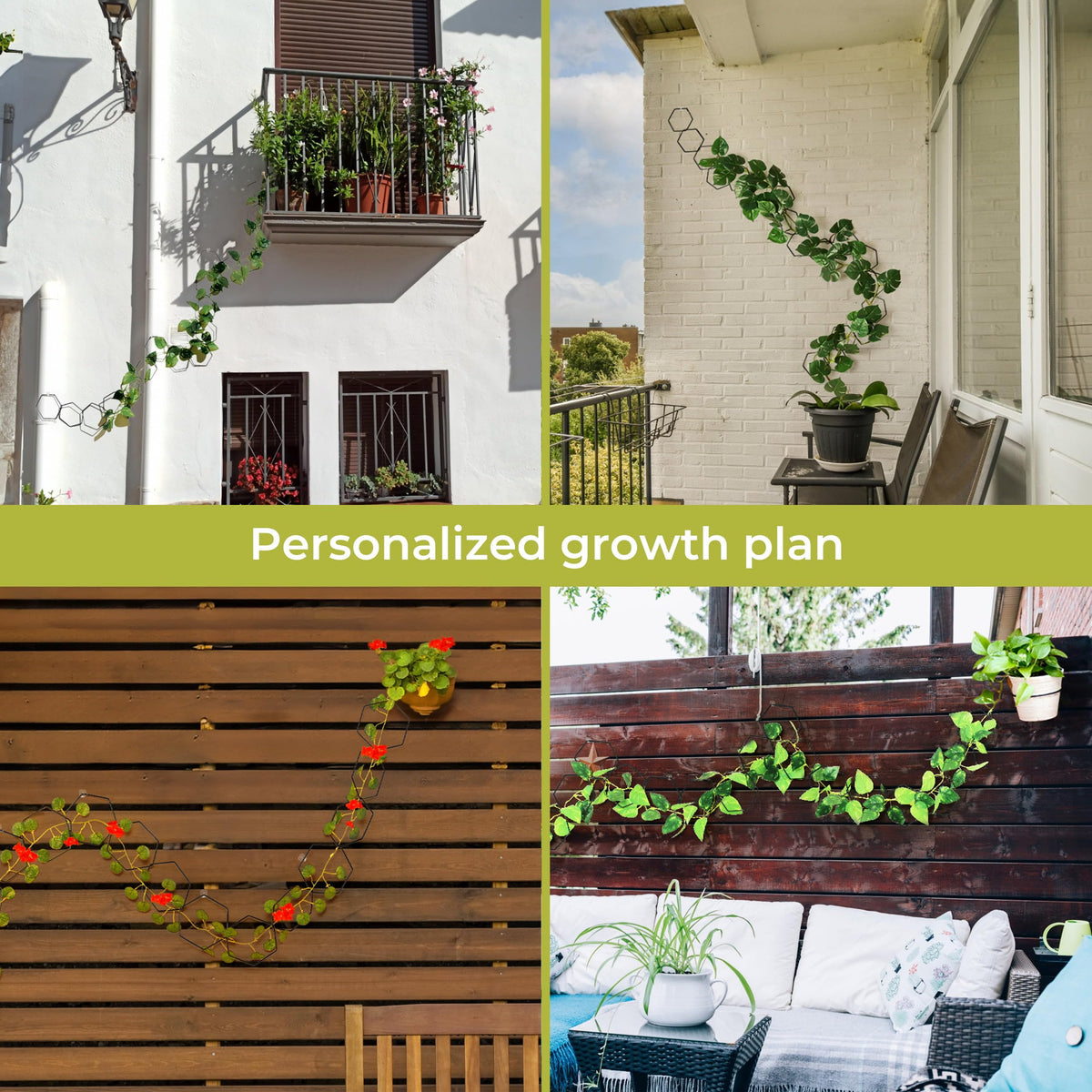 Elegant, modern trellis adds decor to home or garden
