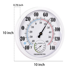 FILL AWAY thermometer humidity reading helps monitor indoor air conditions.