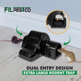 Filpestco extra-large trap suitable for large rats and smaller rodents alike.