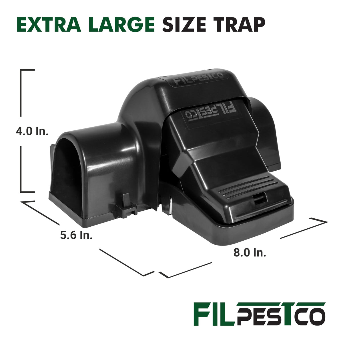 Filpestco reusable rat trap trigger demonstrates reliable long-term pest control.