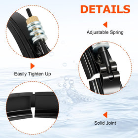 FilterUp tension clamp kit ready for pool pump installation
