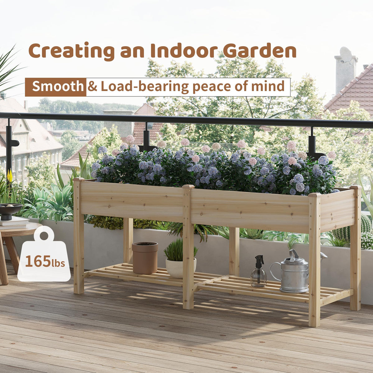 FILWH liner bag preserves soil moisture for longer beds