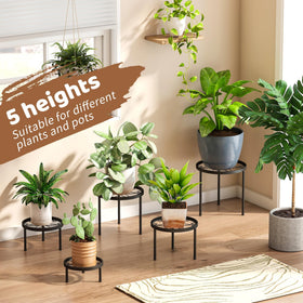 FILWH anti-rust plant stand finish resists moisture for long-lasting décor.