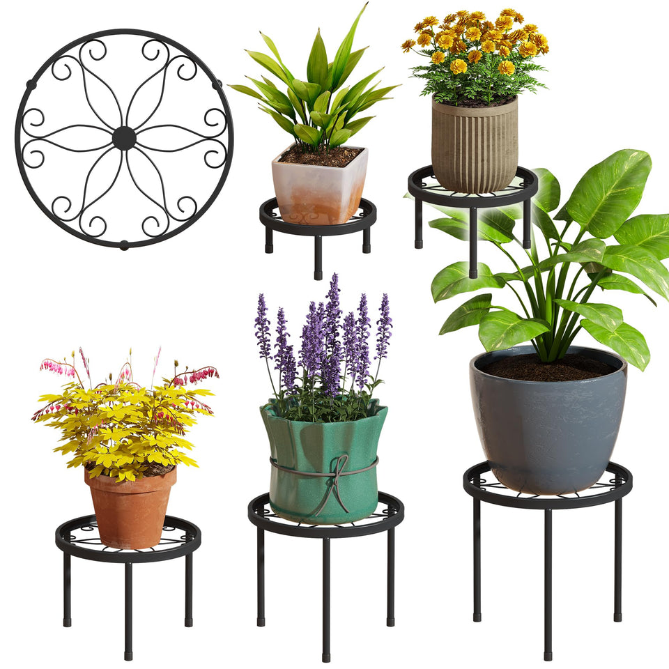 FILWH plant stand assembly shows quick setup and sturdy metal frame for pots.