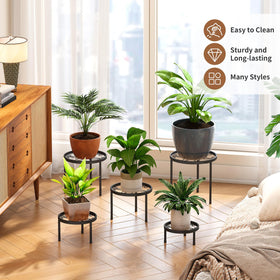 FILWH plant stand heavy-duty frame supports multiple pots with stable footing.