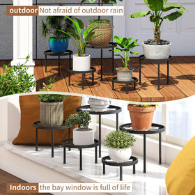 FILWH indoor outdoor plant stand adds elegant, natural touch to living spaces.