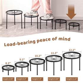 FILWH balcony garden setup uses plant stand for elevated planters and airflow.