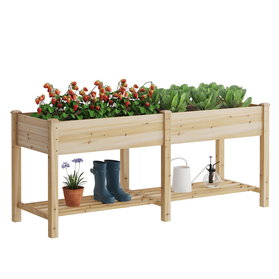 FILWH raised garden bed with legs for easy balcony gardening