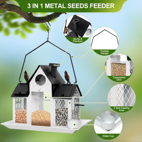 FIMOFIDRE water cup included, birds stay hydrated while feeding