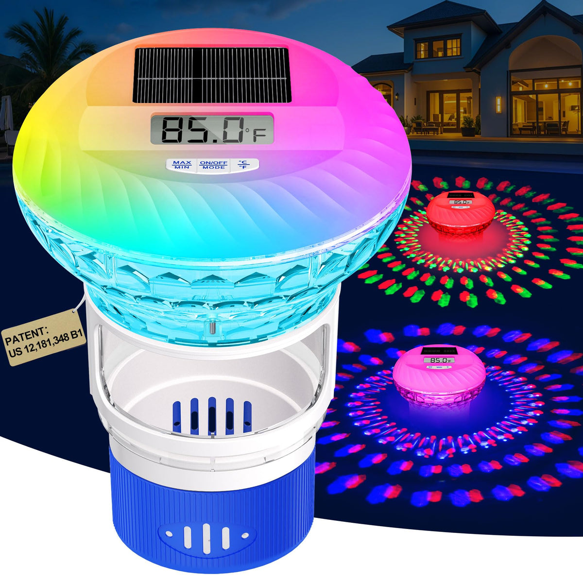 FineBud 2025 thermometer floater with LED screen provides easy temperature monitoring for pool water