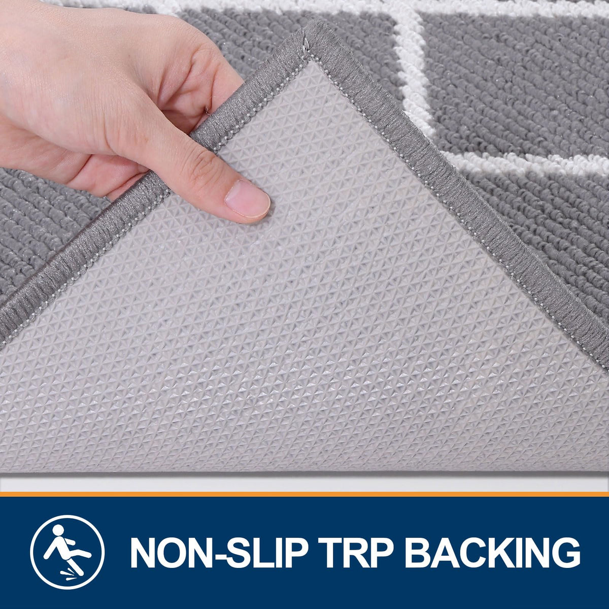 Finchitty low-profile grey mat fits under doors without getting stuck.