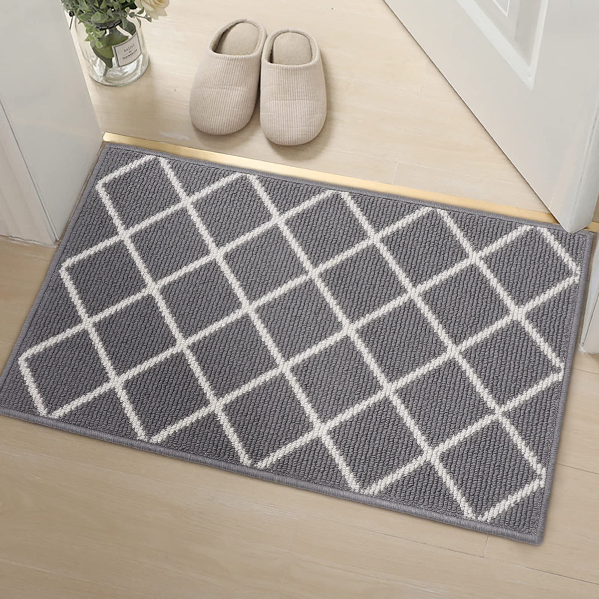 Finchitty mat size 32x20 inches provides practical coverage for front doors.