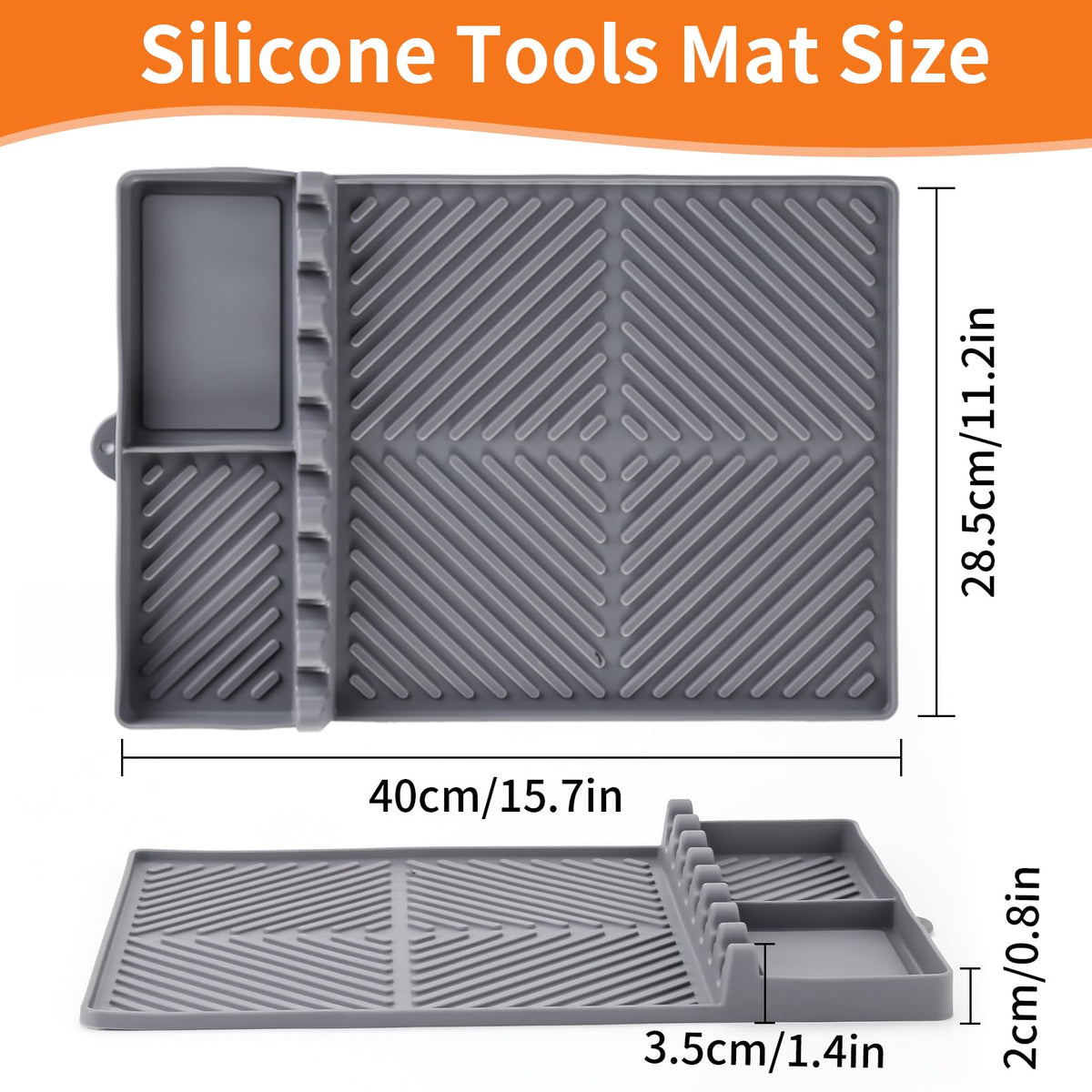 Find Law griddle mat as spatula organizer for quick utensil access