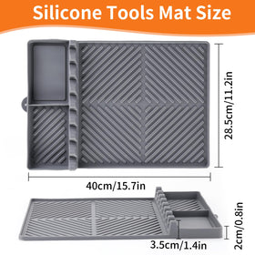 Find Law griddle mat as spatula organizer for quick utensil access