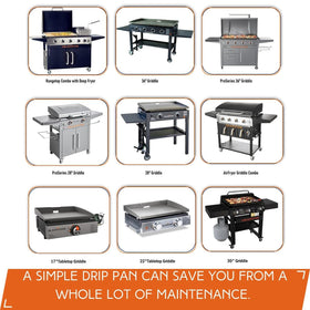 Findful 17 inch liner for compact grills with simple disposal after cooking.