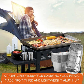 Findful disposable grease catcher simplifies gatherings and outdoor grilling sessions.