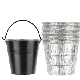 Findful grease liner 20-pack in use for easy disposal and clean grilling