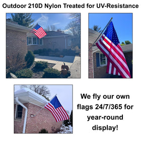 Fine Line Flag 2x3-ft size fits standard flagpoles and porches